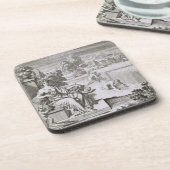 Dessous-de-verre L'oeil de Dieu observe la récolte, l'illustration (Côté gauche)