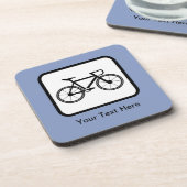 Dessous-de-verre Logo Cycliste personnalisable (Côté gauche)