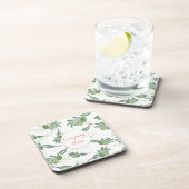 Dessous-de-verre Logo de l'olivier sur mesure Beverage Coaster pers (Côté Droit)