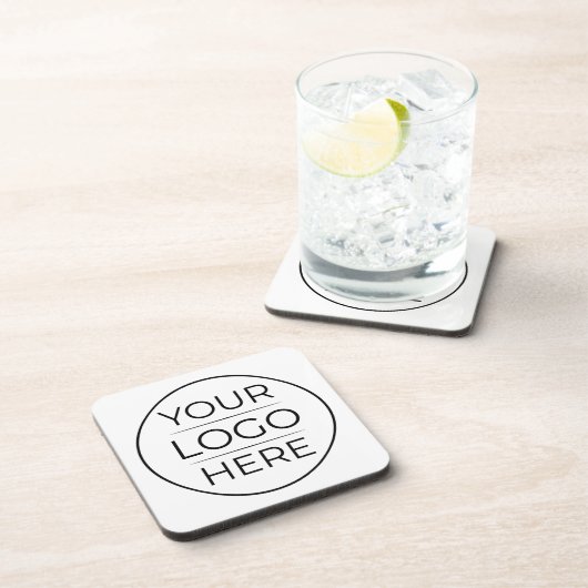 Dessous-de-verre Logo de marque d'entreprise moderne (Côté Droit)
