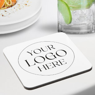 Dessous-de-verre Logo d'entreprise personnalisé simple