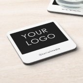 Dessous-de-verre Logo d'entreprise professionnelle moderne (Côté gauche)