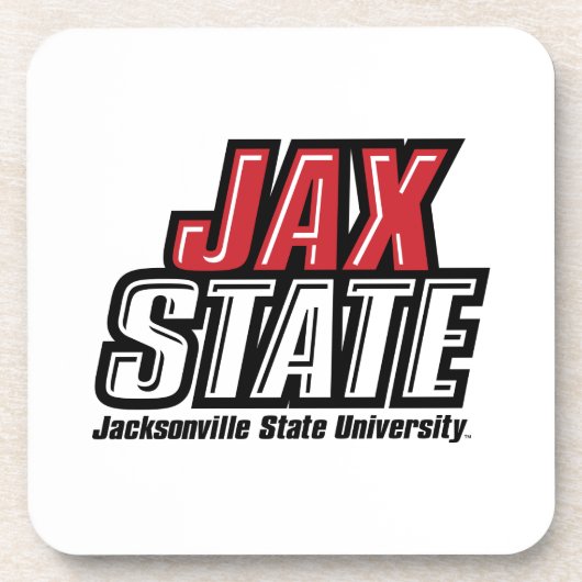 Dessous-de-verre Logo d'état de Jacksonville State University JAX S (Devant)