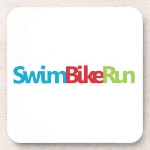 Dessous-de-verre Logo du cool de triathlon pour tous les sportifs