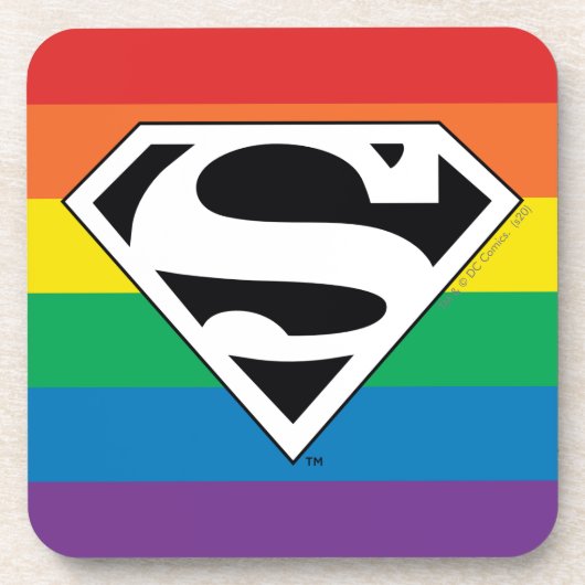 Dessous-de-verre Logo Rainbow Superman (Devant)