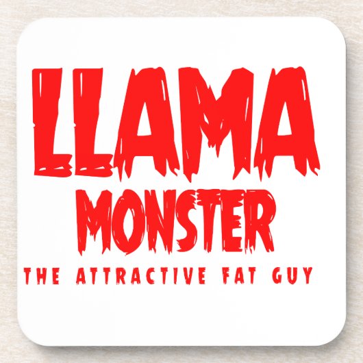 Dessous-de-verre Logo rouge Llama Monster (Devant)