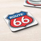 Dessous-de-verre Logo Route 66 (Côté gauche)