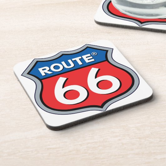 Dessous-de-verre Logo Route 66 (Côté gauche)