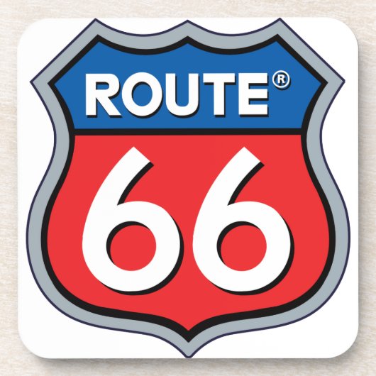 Dessous-de-verre Logo Route 66 (Devant)