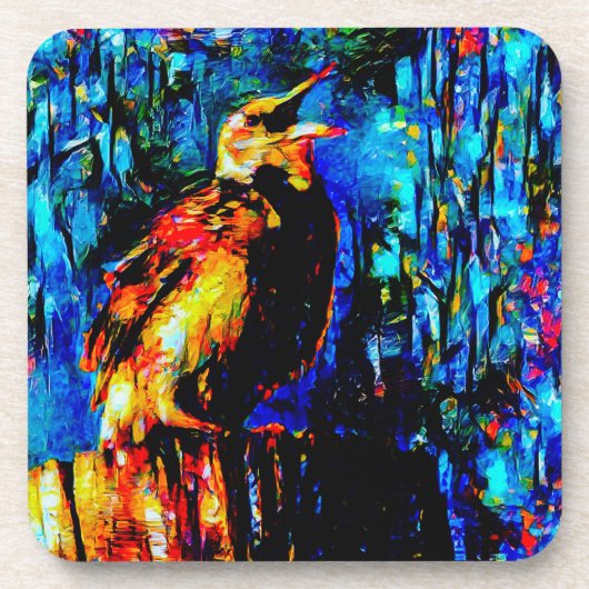 Dessous-de-verre L'oiseau solitaire 2 (Devant)