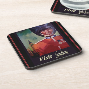 Dessous-de-verre London Poster Beverage Coaster