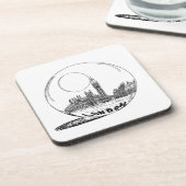 Dessous-de-verre Londres dans une boule de verre. (Côté gauche)