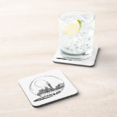 Dessous-de-verre Londres dans une boule de verre. (Côté Droit)