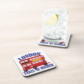 Dessous-de-verre Londres M'Amuse Plus Haut Slogan Art (Côté Droit)