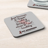 Dessous-de-verre "Look" sain/papillon...APS Beverage Coaster (Côté gauche)