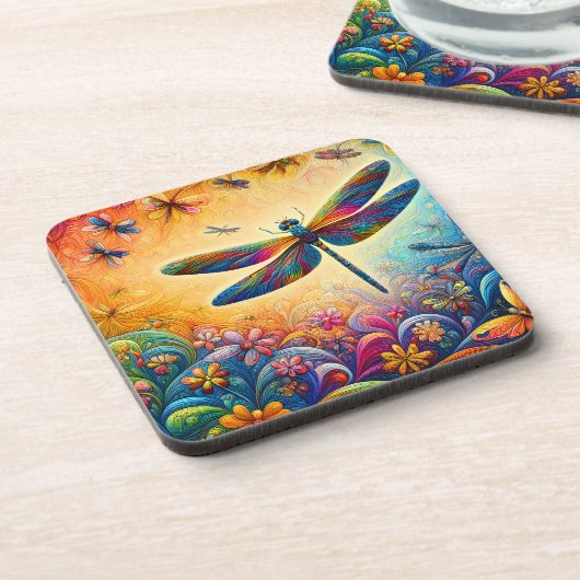 Dessous-de-verre L'Oreiller à lancer de la libellule (Côté gauche)