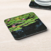 Dessous-de-verre lotus rose noir (Côté gauche)
