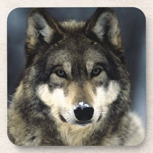 Dessous-de-verre Loup (Devant)