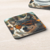 Dessous-de-verre Loup (Côté gauche)