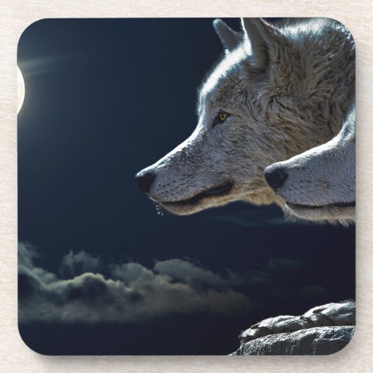 Dessous-de-verre Loup (Devant)