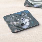 Dessous-de-verre Loup 032 (Côté gauche)