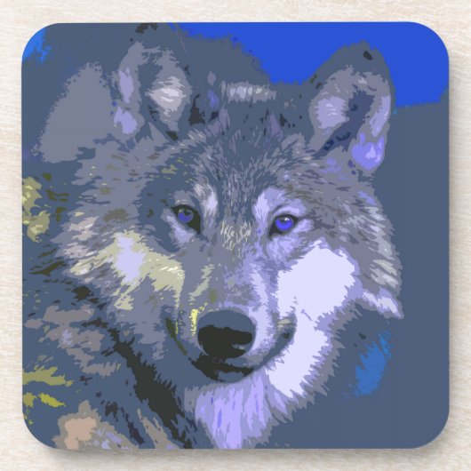 Dessous-de-verre Loup 036 (Devant)