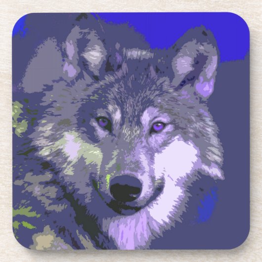 Dessous-de-verre Loup 038 (Devant)