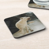 Dessous-de-verre Loup blanc (Côté gauche)