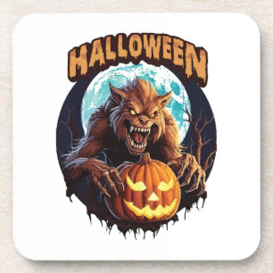 Dessous-de-verre Loup-garou d'Halloween