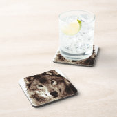 Dessous-de-verre Loup gris (Côté Droit)