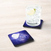 Dessous-de-verre Loup, Lune et Nuit Bleue (Côté Droit)