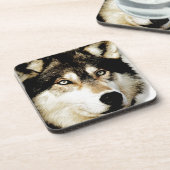 Dessous-de-verre Loup motivationnel unique (Côté gauche)