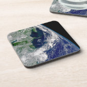 Dessous-de-verre L'Ouragan Frances Sur Une Terre Partielle. (Côté gauche)