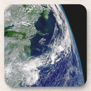Dessous-de-verre L'Ouragan Frances Sur Une Terre Partielle.