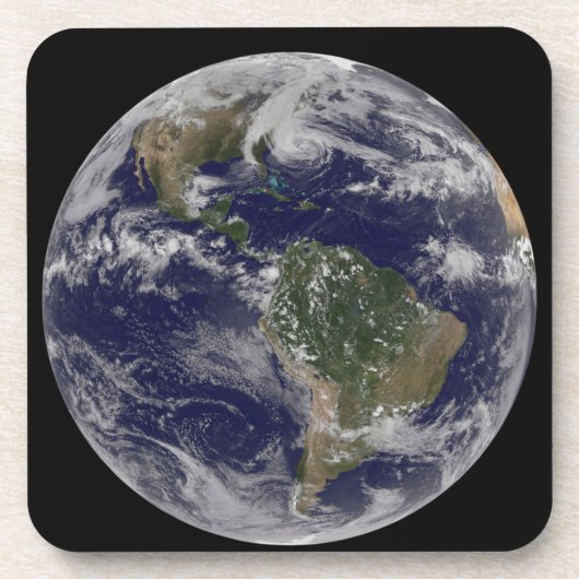 Dessous-de-verre L'Ouragan Sandy Le Long De La Côte Est Des États-U (Devant)