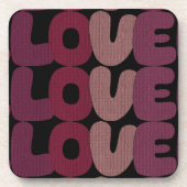 Dessous-de-verre Love Beverage Coaster (Devant)