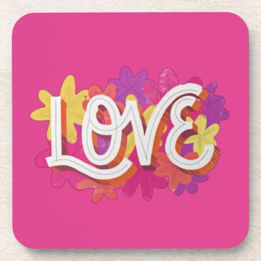 Dessous-de-verre LOVE Beverage Coaster (Devant)