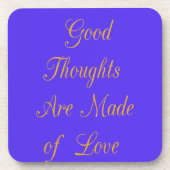 Dessous-de-verre Love Create Your Own Good Thoughts (Devant)