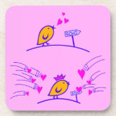 Dessous-de-verre LOVE ECHO - Comic Birds Tweetlercools 3 (Devant)