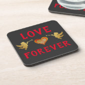 Dessous-de-verre Love Forever Beverage Coaster (Côté gauche)