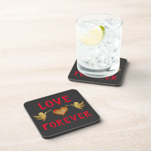 Dessous-de-verre Love Forever Beverage Coaster