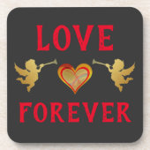 Dessous-de-verre Love Forever Beverage Coaster (Devant)