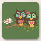 Dessous-de-verre Love Ows design Cadeaux (Devant)