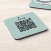 Dessous-de-verre Love QR Code (Côté gauche)