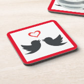 DESSOUS-DE-VERRE LOVEBIRDS (Côté gauche)