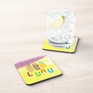 Dessous-de-verre Luau Tiki Ananas d'été