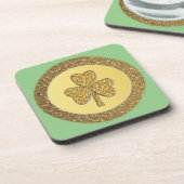 Dessous-de-verre Lucky Irish Shamrock Gold Coin (Côté gauche)