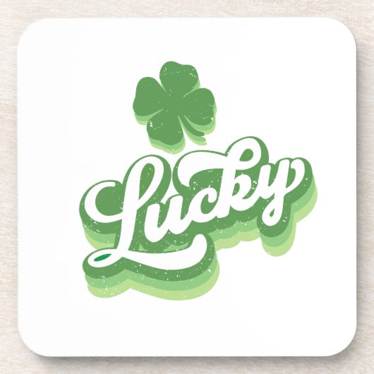 Dessous-de-verre Lucky Shamrock St Patrick's Day Irish (Devant)
