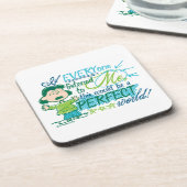 Dessous-de-verre Lucy "Si Tout Le Monde M'Écoutait..." (Côté gauche)