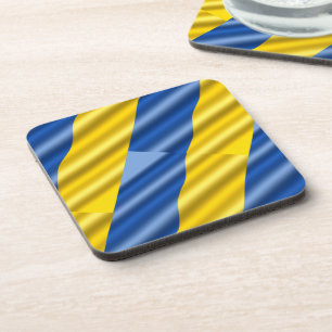 Dessous-de-verre L'Ukraine bleue et jaune inspire la paix ni la gue
